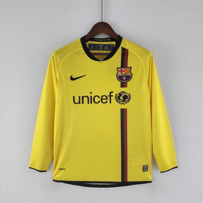 Barcelona Away Long Sleeve Jersey 08-09