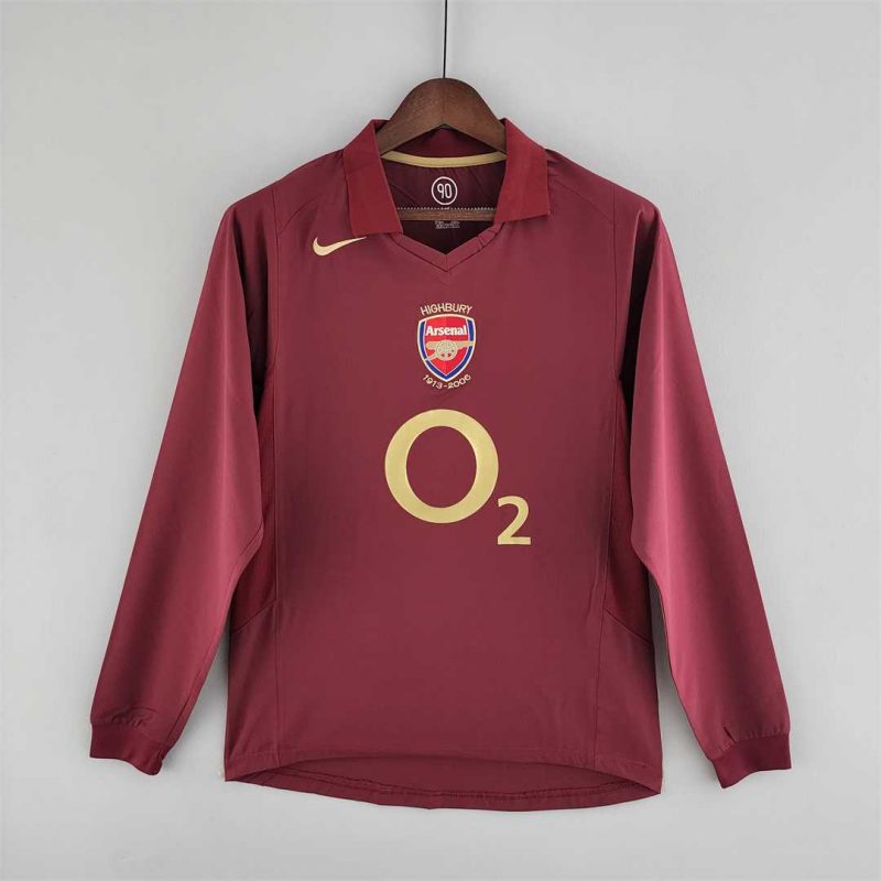Arsenal Home Long Sleeve Jersey 05-06