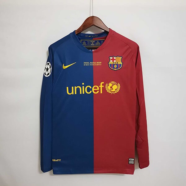 Barcelona Home UCL Final Long Sleeve Jersey 08-09