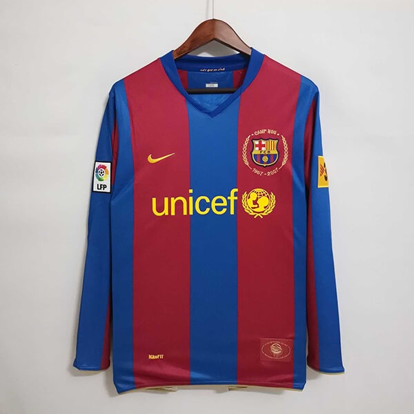 Barcelona Home Long Sleeve Jersey 07-08