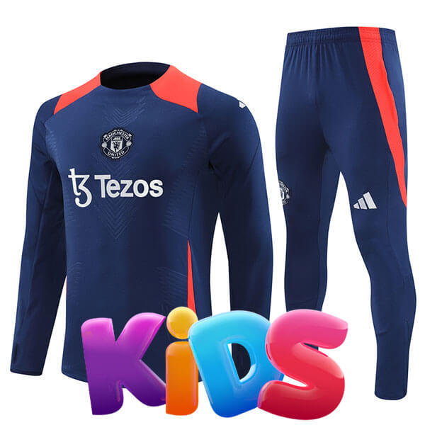 KIDS Man Utd Warm Top & Pants 24/25