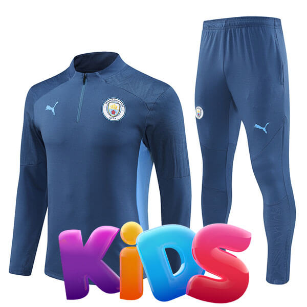 KIDS Man City Warm Top & Pants 24/25
