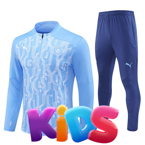KIDS Man City Warm Top & Pants 24/25