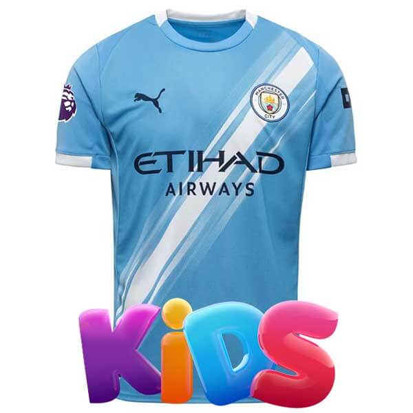 KIDS Man City Home Jersey 25/26